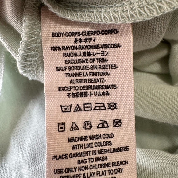 Free People Women’s Strappy Tank Top Size Medium Mint Green Flowy - Picture 5 of 5